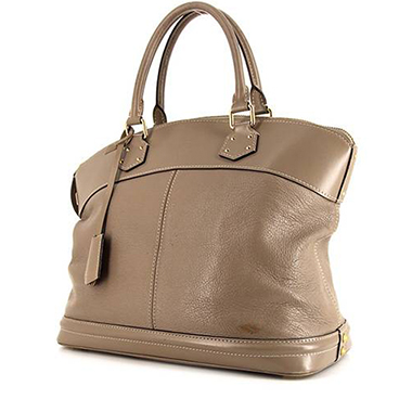 Lockit leather handbag Louis Vuitton Brown in Leather - 28017882
