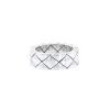 Flexible Chanel Matelassé medium model ring in white gold - 00pp thumbnail