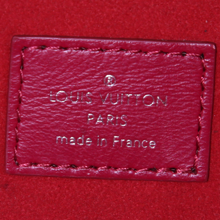 Louis Vuitton Neverfull large model shopping bag in raspberry pink epi leather - Detail D3