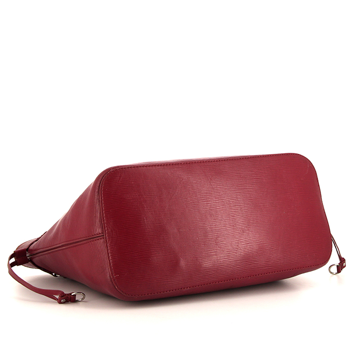 Louis Vuitton Neverfull large model shopping bag in raspberry pink epi leather - Detail D4