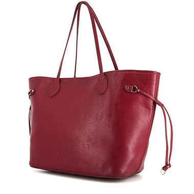 Portafogli Louis Vuitton Sarah in pelle Epi rossa e pelle taiga rossa