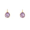 Pomellato Arabesques pendants earrings in pink gold and amethyst - 00pp thumbnail