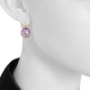 Pomellato Arabesques pendants earrings in pink gold and amethyst - Detail D1 thumbnail