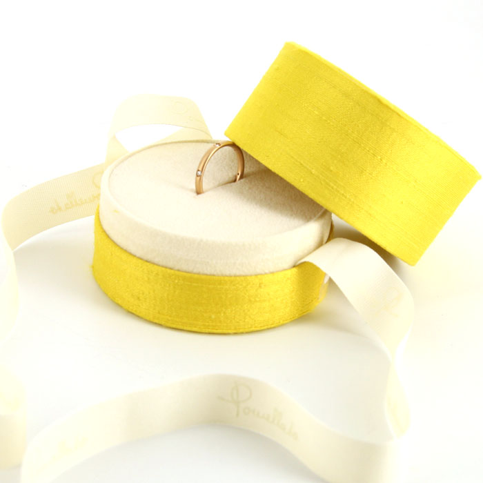 Pomellato Lucciole ring in pink gold and diamonds - Detail D2