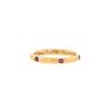 Pomellato Lucciole ring in pink gold and sapphires - 00pp thumbnail