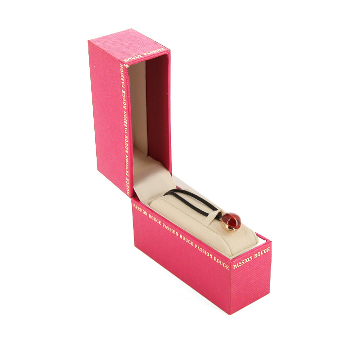 Colgante Pomellato Rouge Passion en oro rosa de 9 quilates y safir sintético - Detail D2