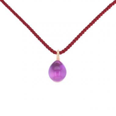 Colgante Pomellato Rouge Passion en oro rosa de 9 quilates y sapphire sintético