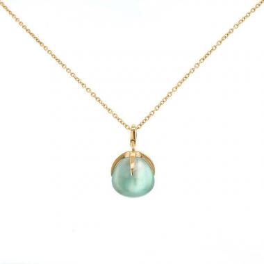 Collier Pomellato Veleno en or jaune et prehnite