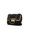 Chanel handbag in gliterring black quilted leather - 00pp thumbnail