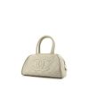 Chanel handbag in green grained leather - 00pp thumbnail