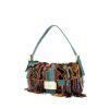 Fendi Baguette handbag in multicolor canvas and blue snake - 00pp thumbnail
