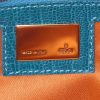 Fendi Baguette handbag in multicolor canvas and blue snake - Detail D3 thumbnail