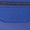 Louis Vuitton Keepall Editions Limitées weekend bag in blue checkerboard print leather - Detail D4 thumbnail