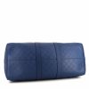 Louis Vuitton Keepall Editions Limitées weekend bag in blue checkerboard print leather - Detail D5 thumbnail