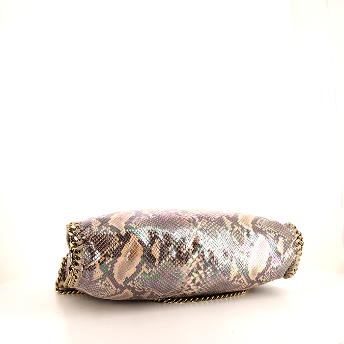 Bolso de mano Stella McCartney Falabella en lona marrón - Detail D5