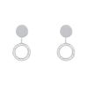 Dinh Van Ombre de Lune pendants earrings in white gold and diamonds - 00pp thumbnail