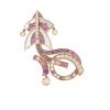 Anello Van Cleef & Arpels Cerfs-Volants in oro rosa, madreperla e zaffiri e diamanti - 00pp thumbnail