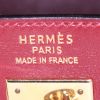 Sac à main Hermes Kelly 35 cm en cuir box bordeaux - Detail D4 thumbnail