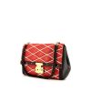 Louis Vuitton Malletage bag worn on the shoulder or carried in the hand in red, white and black tricolor quilted leather - 00pp thumbnail