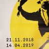 Affiche originale de l'exposition "The Art of Banksy - A visual protest", au MUDEC, Milan, entoilée sur lin, de 2018 - Detail D3 thumbnail