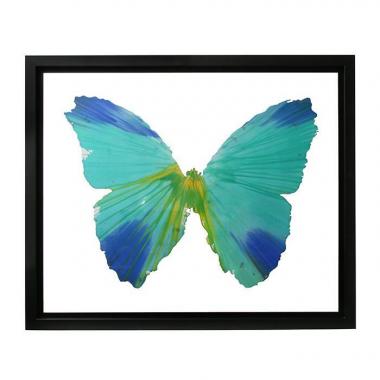 Damien Hirst, "Butterfly Spin", acrylic on paper, stamp of the artist and the Pinchuk Art Center, framed, of 2009