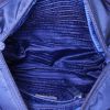 Prada Re-Nylon shoulder bag in blue canvas - Detail D2 thumbnail