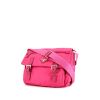 Prada Sac porté épaule en Re-Nylon shoulder bag in canvas and pink leather - 00pp thumbnail