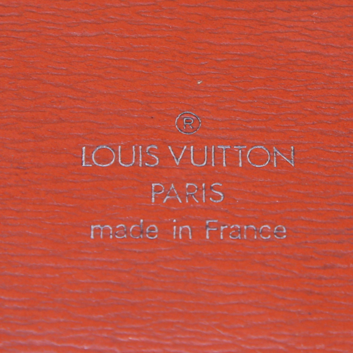 Sac à main Louis Vuitton Cluny en cuir épi marron - Detail D3