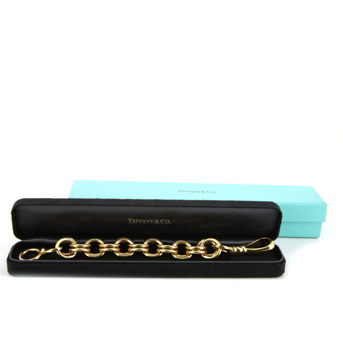 Tiffany & Co Jean Schlumberger bracelet with pivoting clasp in yellow gold - Detail D2