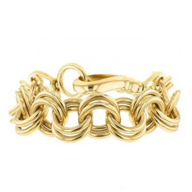 Tiffany & Co Jean Schlumberger bracelet with pivoting clasp in yellow gold
