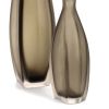 Venini, two flasks, from the "Incisi" series,  in bronze tinted Murano glass, signed and dated, 1988 and 1992 - Detail D3 thumbnail