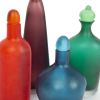 Venini, set of four bottles, in Murano glass, Velati collection, signed and dated, from the 1990's - Detail D1 thumbnail