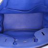 Hermes Birkin 35 cm handbag in Bleu Saphir leather taurillon clémence - Detail D2 thumbnail