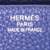 Hermes Birkin 35 cm handbag in Bleu Saphir leather taurillon clémence - Detail D3 thumbnail