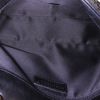 Chanel Timeless handbag in black velvet and black leather - Detail D3 thumbnail
