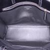 Saint Laurent Manhattan medium model shopping bag in black leather - Detail D2 thumbnail