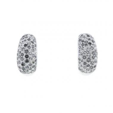Orecchini Cartier Sauvage in oro bianco,  diamanti e diamanti bianchi