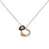 Tiffany & Co Open Heart medium model necklace in pink gold and jade - 00pp thumbnail