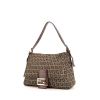 Fendi Mamma Baguette handbag in brown monogram canvas and brown leather - 00pp thumbnail