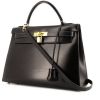Hermès  Kelly 32 cm handbag  in black box leather - 00pp thumbnail