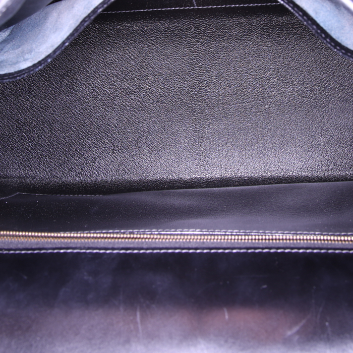 Bolso de mano Hermès  Kelly 32 cm en cuero box negro - Detail D3