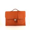 Hermès Sac à dépêches briefcase in orange Potiron togo leather - 360 thumbnail