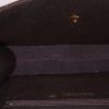 Chanel Vintage handbag in brown quilted velvet - Detail D2 thumbnail