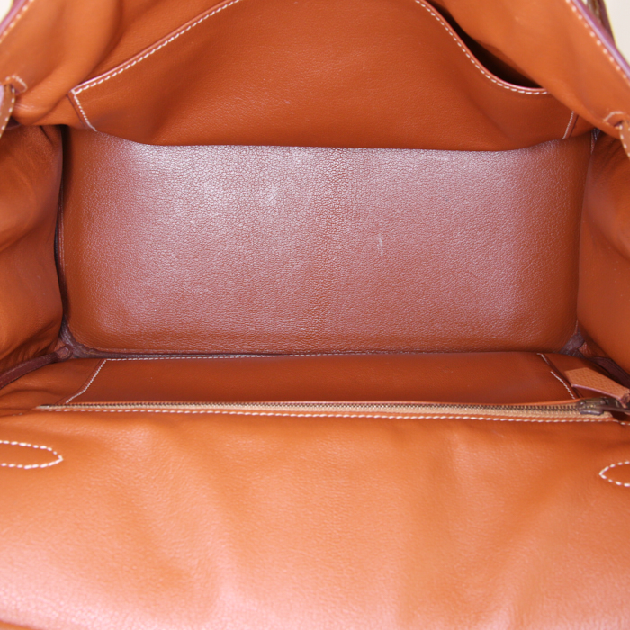 Borsa Hermes Haut à Courroies in pelle Epsom gold - Detail D2