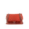 Chanel Timeless shoulder bag in red quilted grained leather - 360 thumbnail