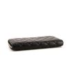 Billetera Chanel Zippé en cuero acolchado negro - Detail D4 thumbnail
