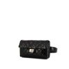 Chanel Chanel 2.55 - Pocket Hand clutch-belt in black quilted leather - 00pp thumbnail