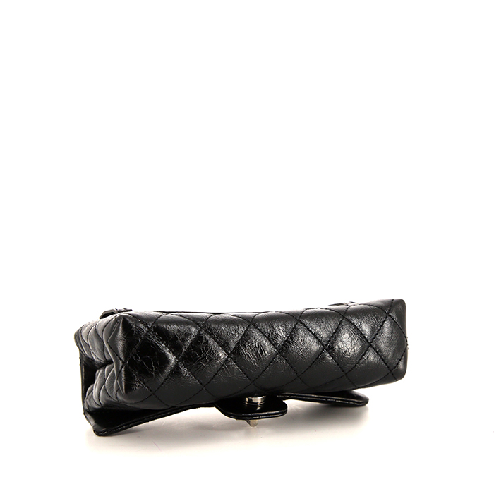 Pochette-ceinture Chanel Chanel 2.55 - Pocket Hand en cuir matelassé noir - Detail D4