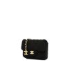 Pochette Chanel Pochette ceinture super mini en jersey noir - 00pp thumbnail