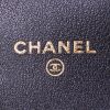 Bolsito de mano Chanel Pochette ceinture super mini en jersey negro - Detail D3 thumbnail
